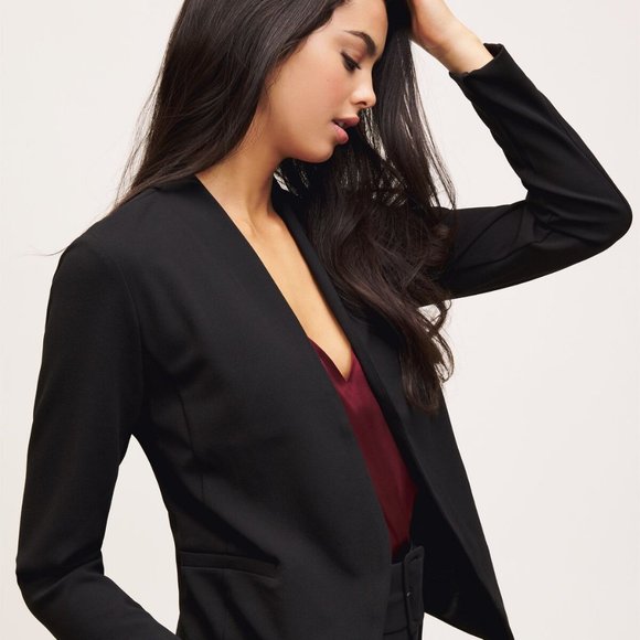 Dynamite Collarless Cropped Blazer - XS - Picture 1 of 3